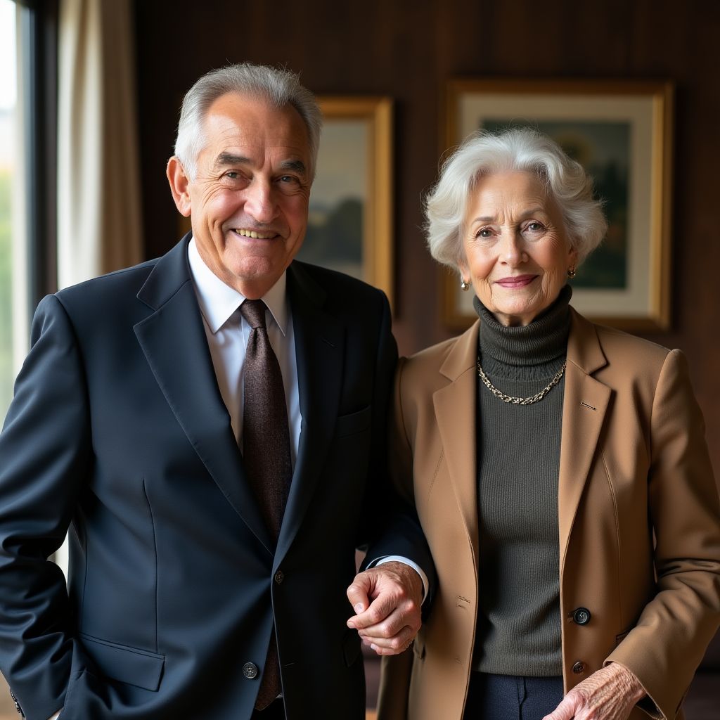 Retrato de Fernando y Elena Montero